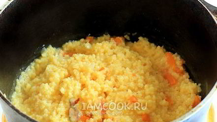 Рецепт пшенной каши с тыквой на воде