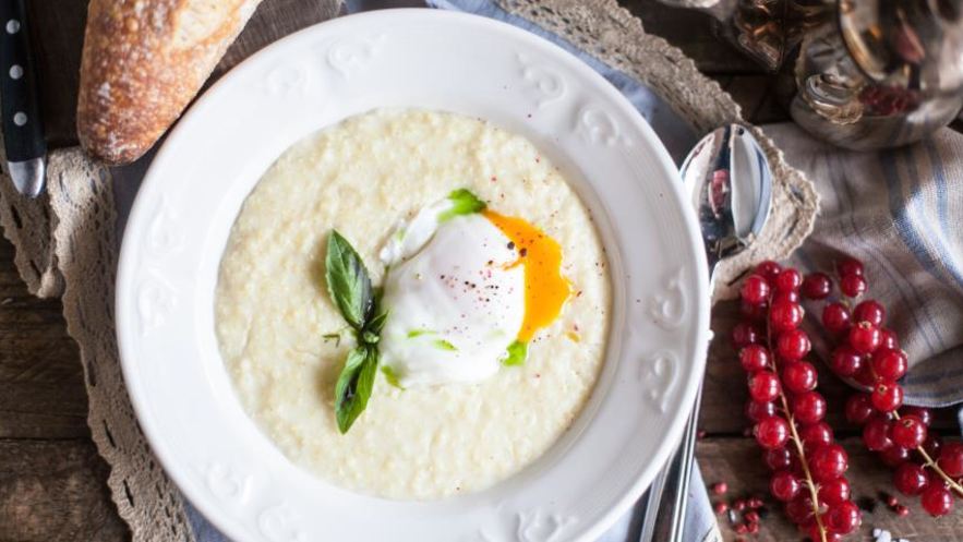 Рецепт пшенной каши с яйцом пашот
