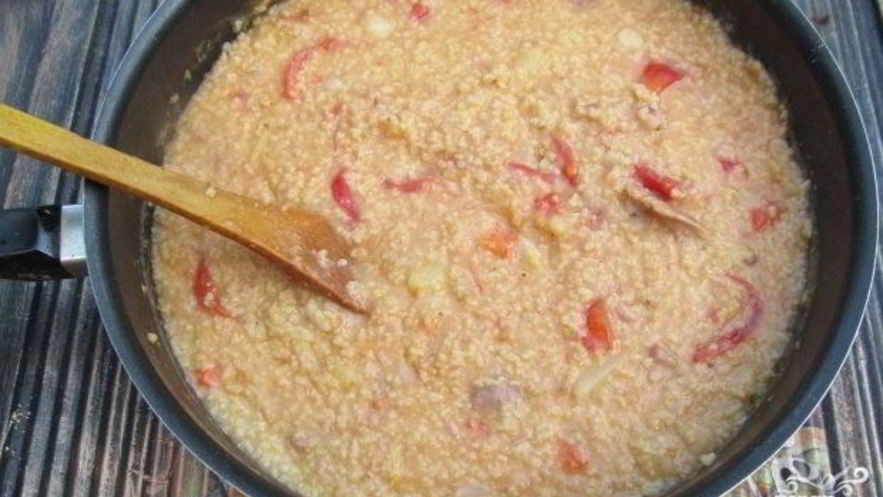 Рецепт пшенной каши со свининой