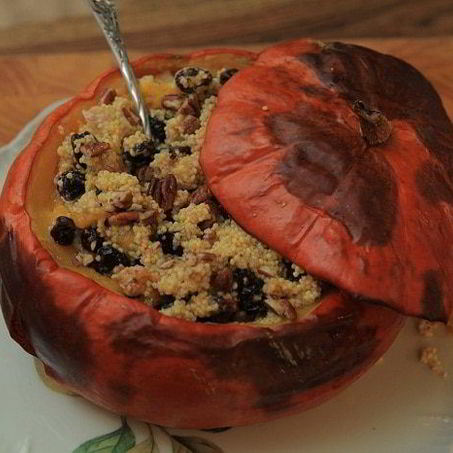 Рецепт Пшенной каши в тыкве