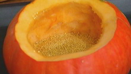 Рецепт пшенной каши в тыкве