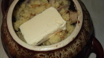 Рецепт томленой пшенной каши со свининой