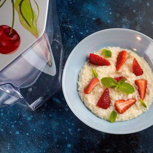 Рецепт Клубничной рисовой каши на завтрак