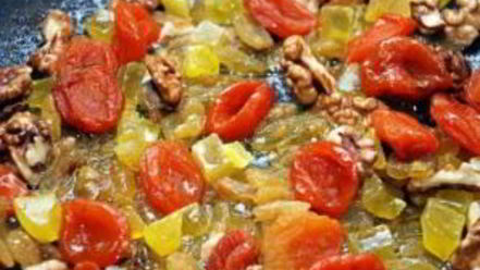 Рецепт постной рисовой каши с сухофруктами