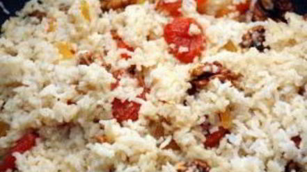 Рецепт постной рисовой каши с сухофруктами