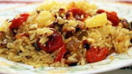 Рецепт постной рисовой каши с сухофруктами