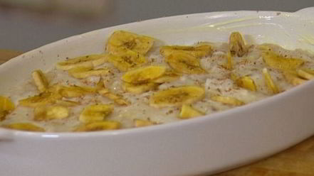 Рецепт рисовой каши с бананами и мускатным орехом