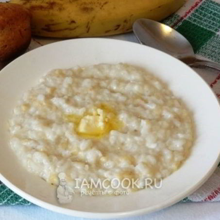 Рецепт Рисовой каши с бананом