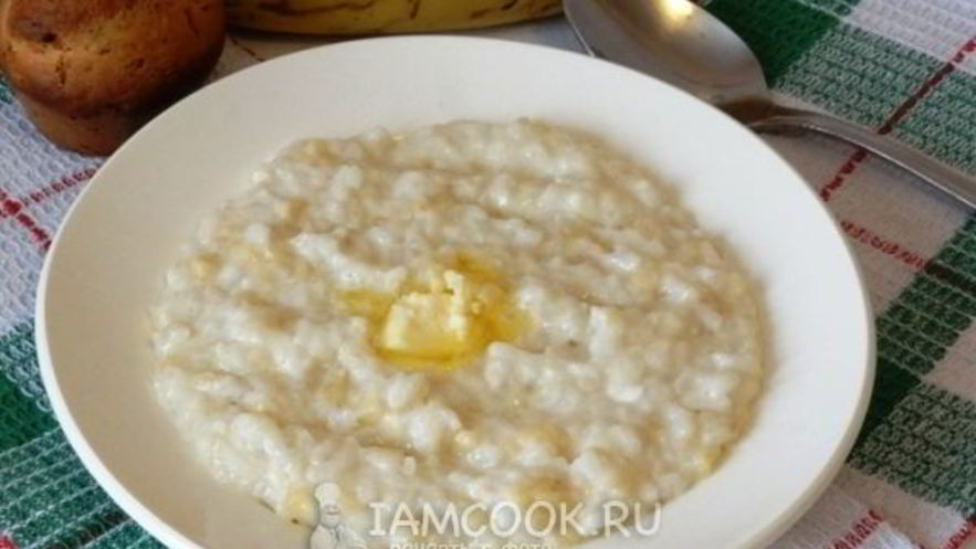 Рецепт рисовой каши с бананом
