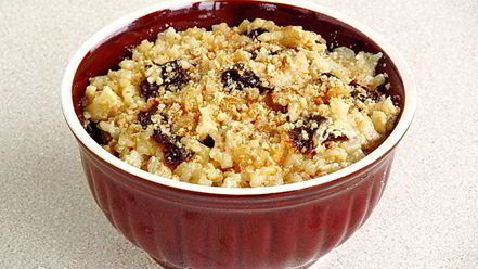 Рецепт рисовой каши с черносливом и орехами в мультиварке