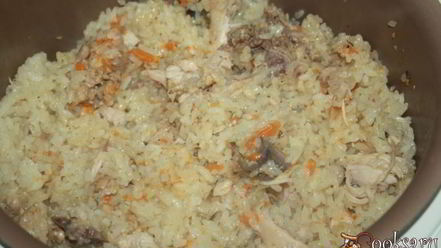 Рецепт рисовой каши с домашней курицей в мультиварке