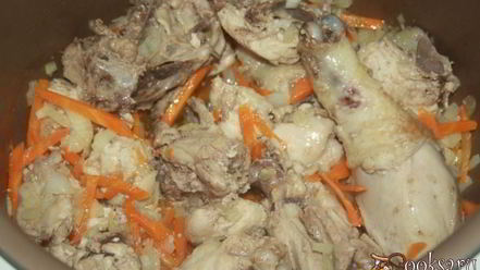 Рецепт рисовой каши с домашней курицей в мультиварке
