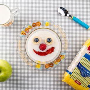 Рецепт Рисовой каши с джемом и фруктами