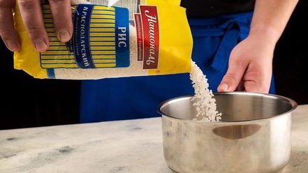 Рецепт рисовой каши с джемом и фруктами