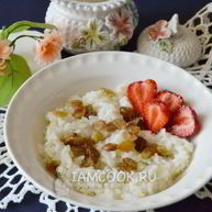 Рецепт Рисовой каши с изюмом