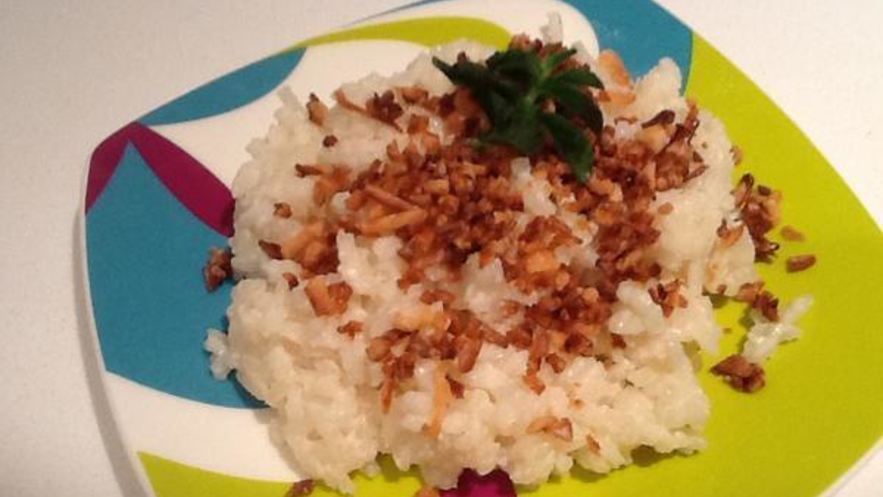 Рецепт рисовой каши с кокосовой стружкой