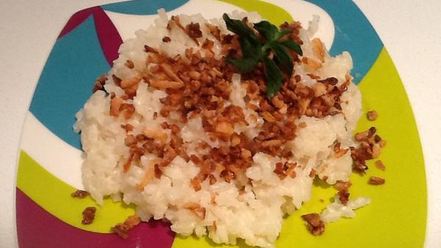 Рецепт рисовой каши с кокосовой стружкой