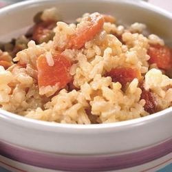 Рецепт Рисовой каши с курагой и апельсиновым соком