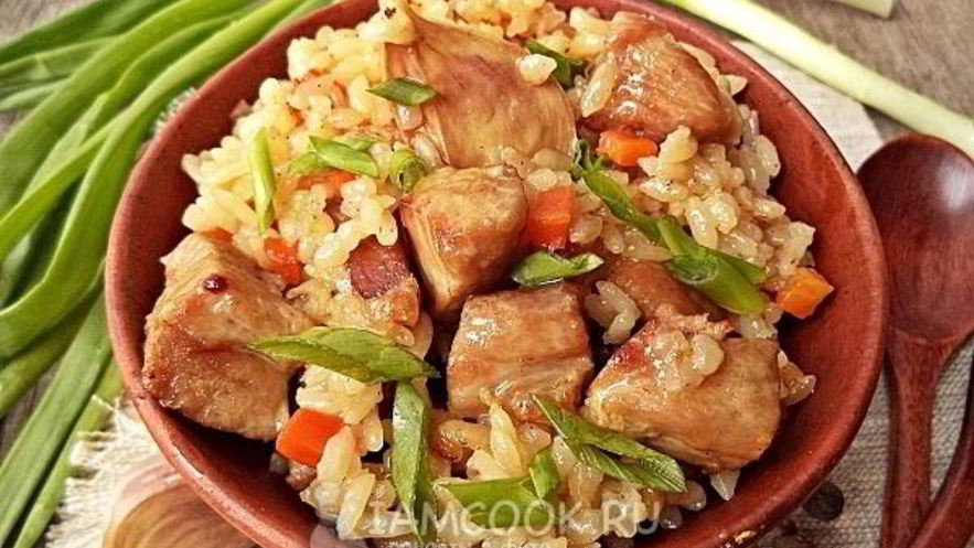 Рецепт рисовой каши с мясом