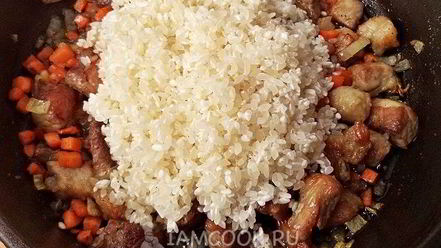 Рецепт рисовой каши с мясом