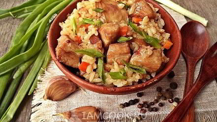 Рецепт рисовой каши с мясом