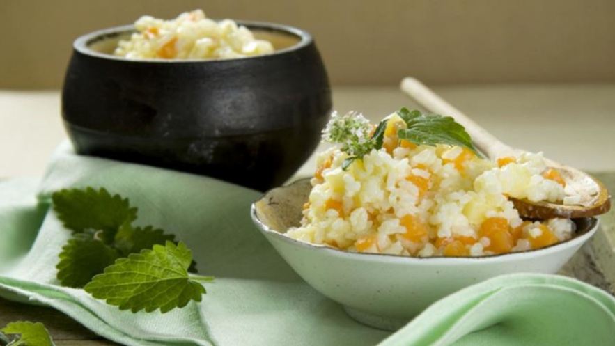 Рецепт рисовой каши с тыквой и яблоком