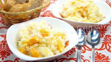 Рецепт рисовой каши с тыквой
