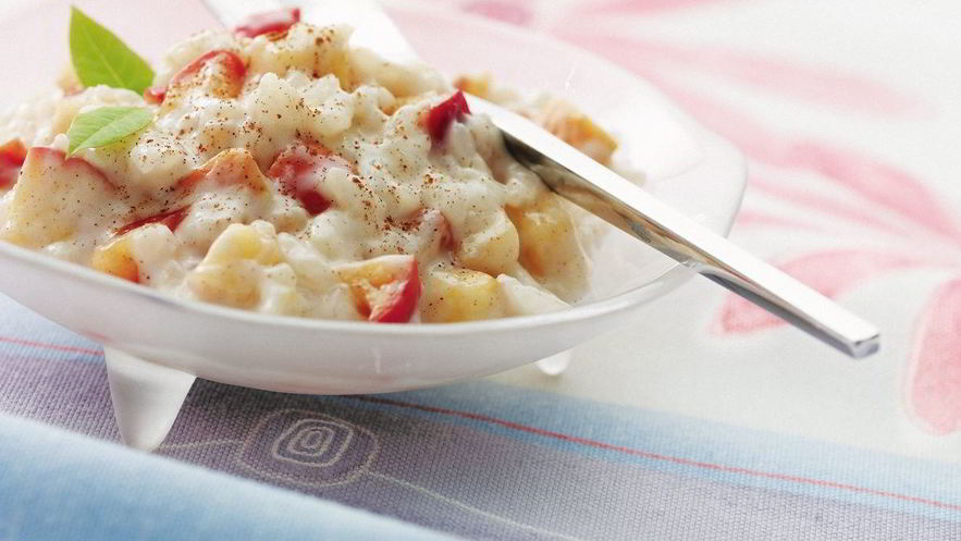 Рецепт рисовой каши с яблоками