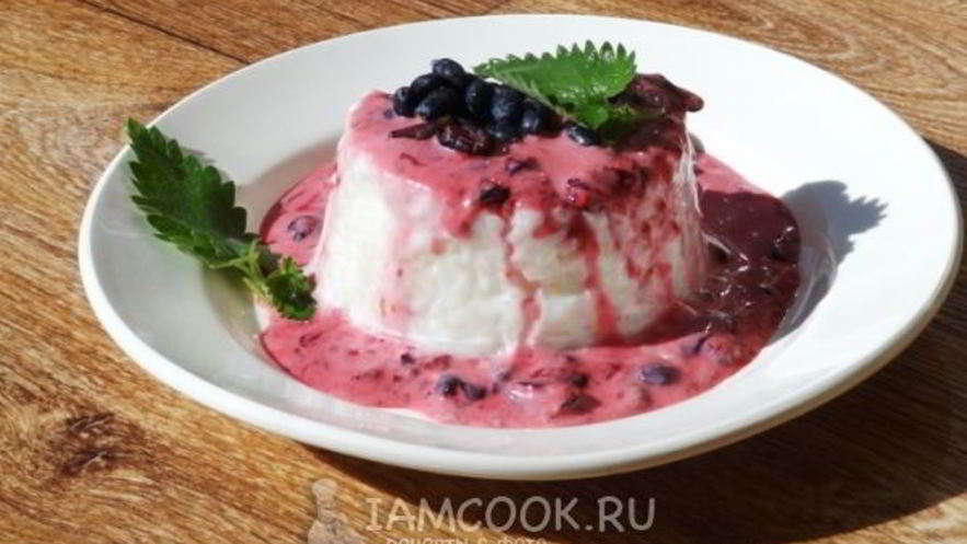 Рецепт рисовой каши с жимолостью