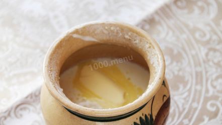 Рецепт рисовой каши в духовке в горшочке на молоке