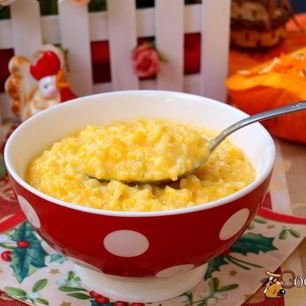 Рецепт Тыквенно-рисовой каша на молоке