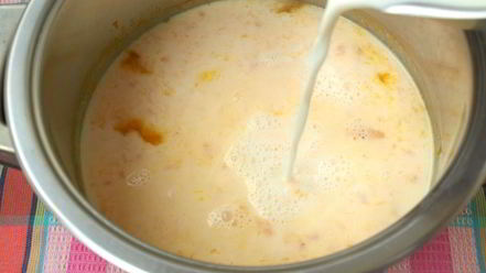 Рецепт тыквенно-рисовой каша на молоке