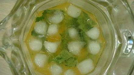 Рецепт апельсинового напитка с мелиссой