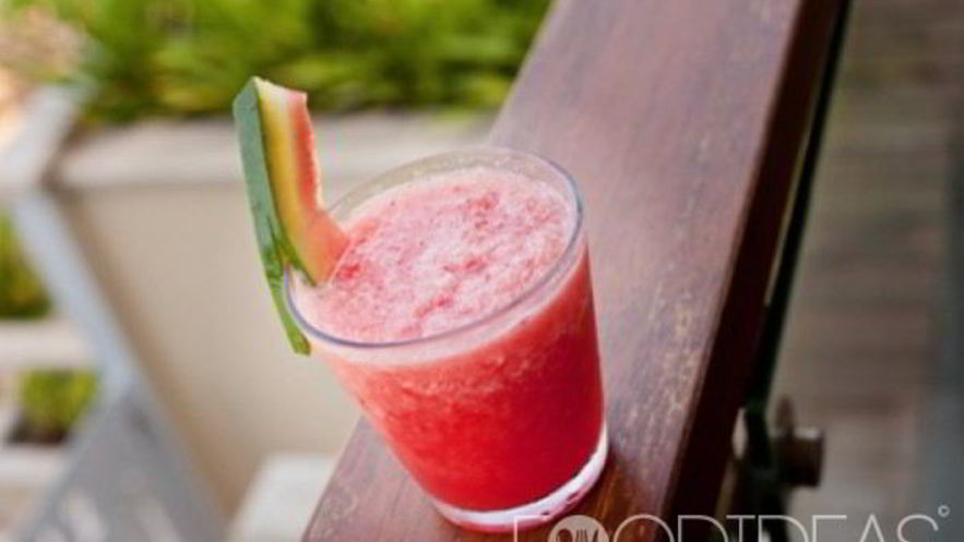 Рецепт арбузна-клубничного коктейль