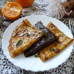 Рецепт Блинчиков с сиропом из цитрусовых