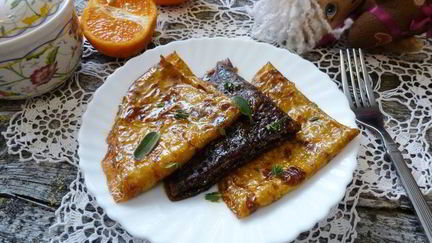 Рецепт Блинчиков с сиропом из цитрусовых