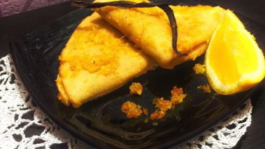 Рецепт блинчиков в ванильно-цитрусовом сиропе