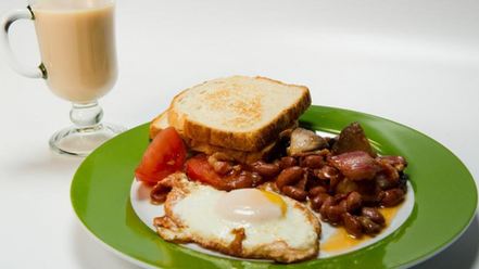Рецепт английского завтрака и чай с молоком