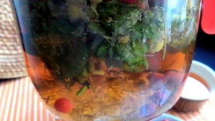 Рецепт бруснично-ромашкового чай с мятой