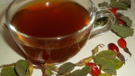 Рецепт чая из плодов шиповника с мелиссой