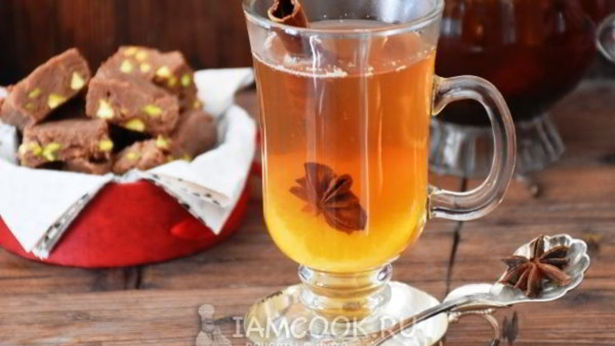 Рецепт чая с апельсином и корицей