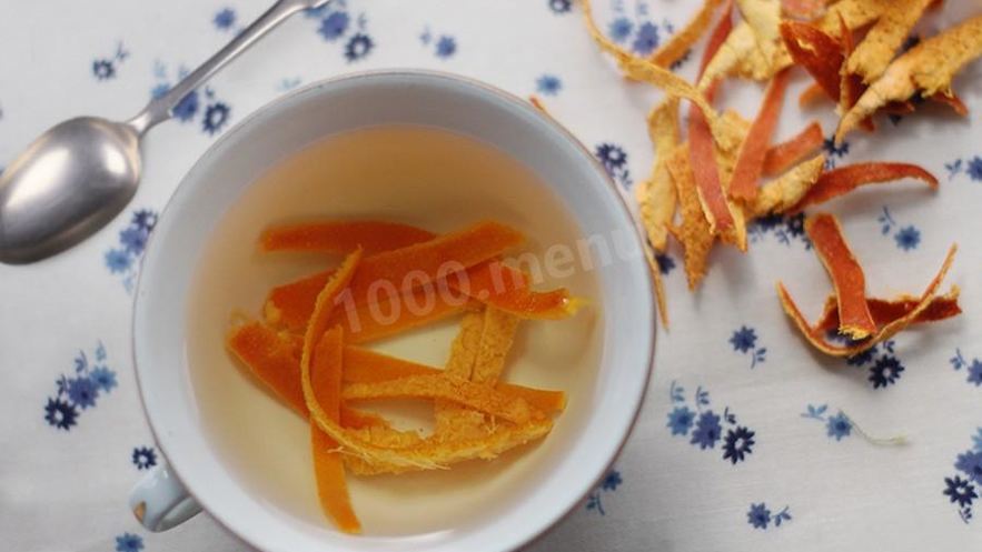 Рецепт чая с мандариновой кожурой