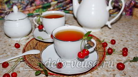 Рецепт чая с вишней