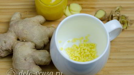 Рецепт имбирного чая с медом
