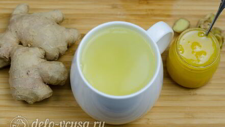 Рецепт имбирного чая с медом