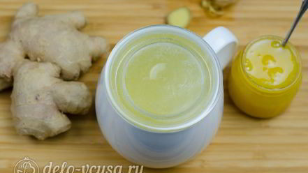 Рецепт имбирного чая с медом