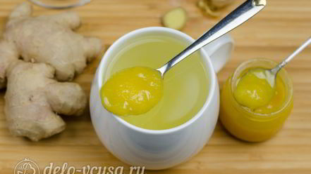 Рецепт имбирного чая с медом