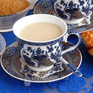 Рецепт Индийского имбирного чая Масала с молоком и кардамоном