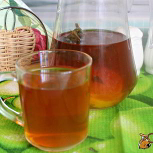 Рецепт Холодного чая с мятой, имбирем и лимоном