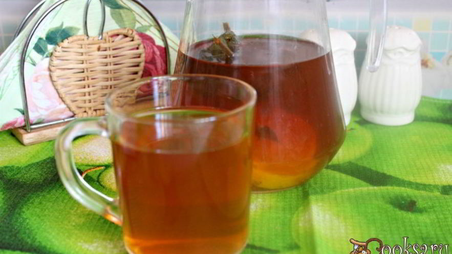 Рецепт холодного чая с мятой, имбирем и лимоном